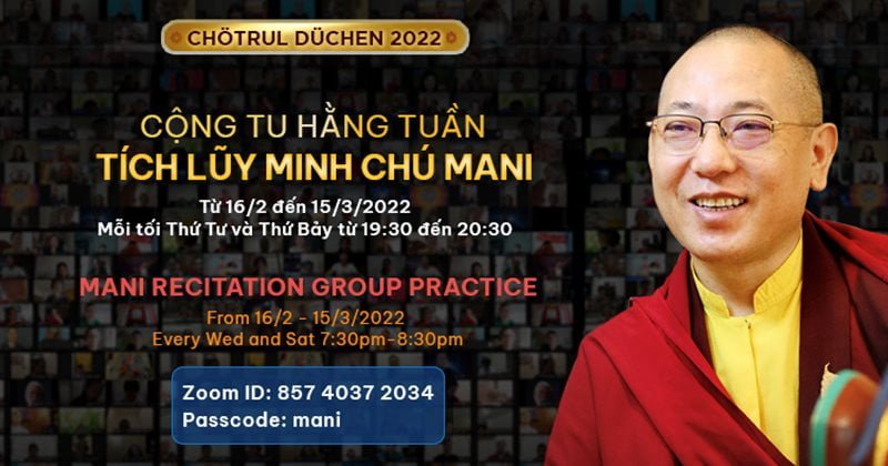 pháp hội trì tụng 100 triệu minh chú mani